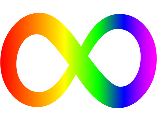 Autism spectrum infinity awareness symbol